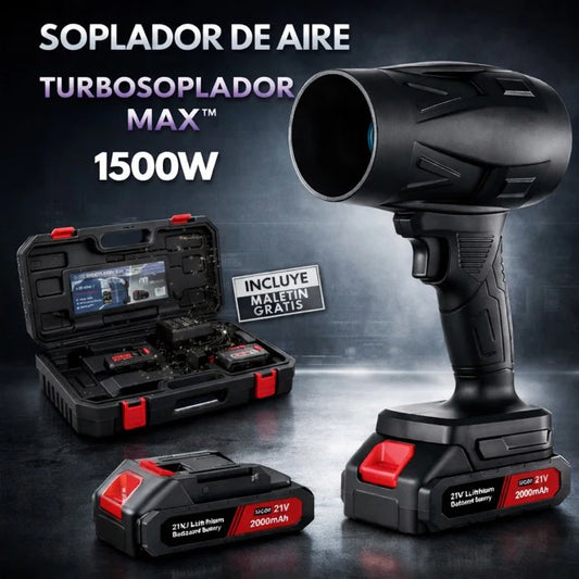 TurboSoplador MAX™ + Maletín y 2 Baterías GRATIS